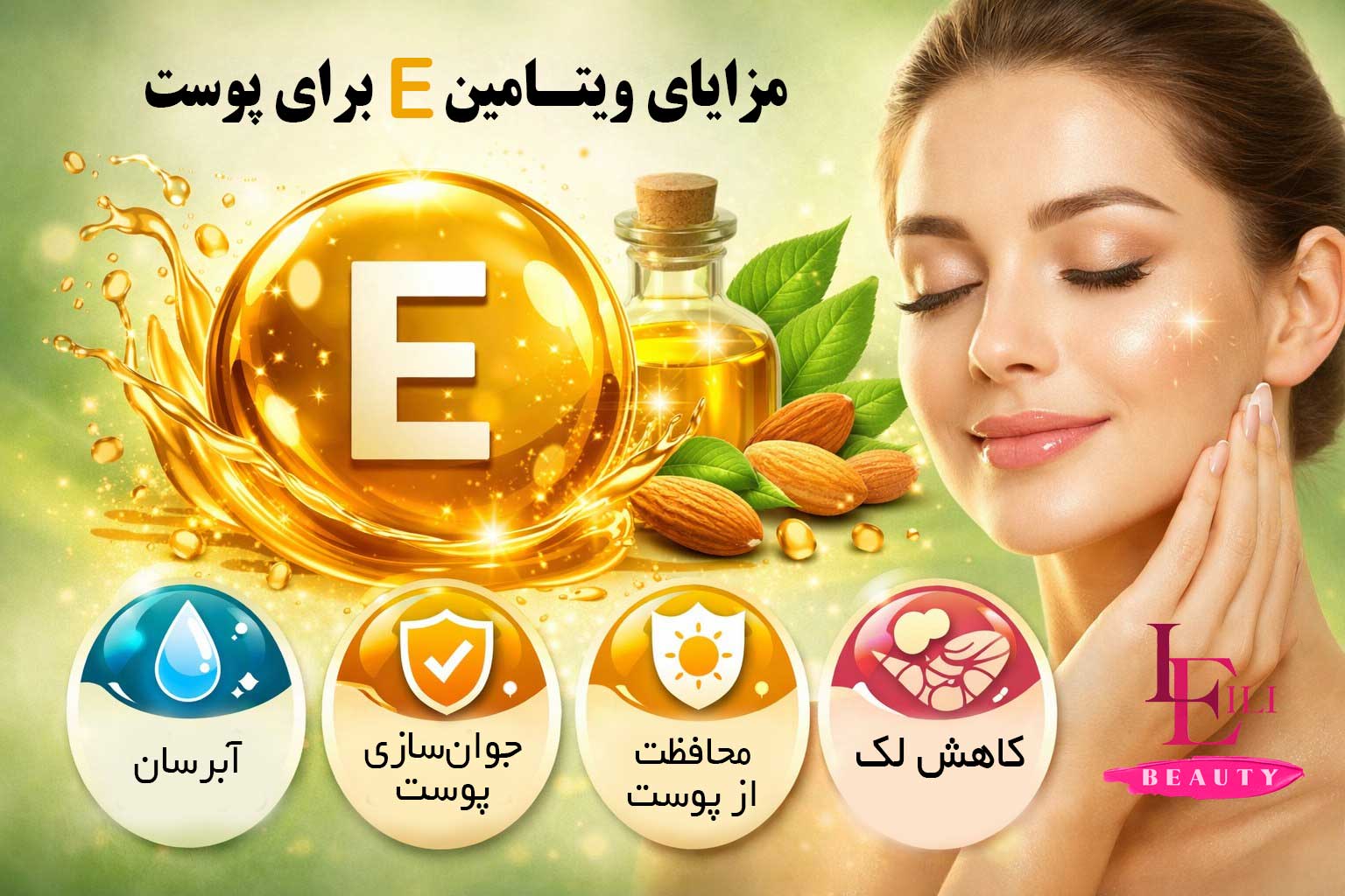 ویتامین E برای پوست