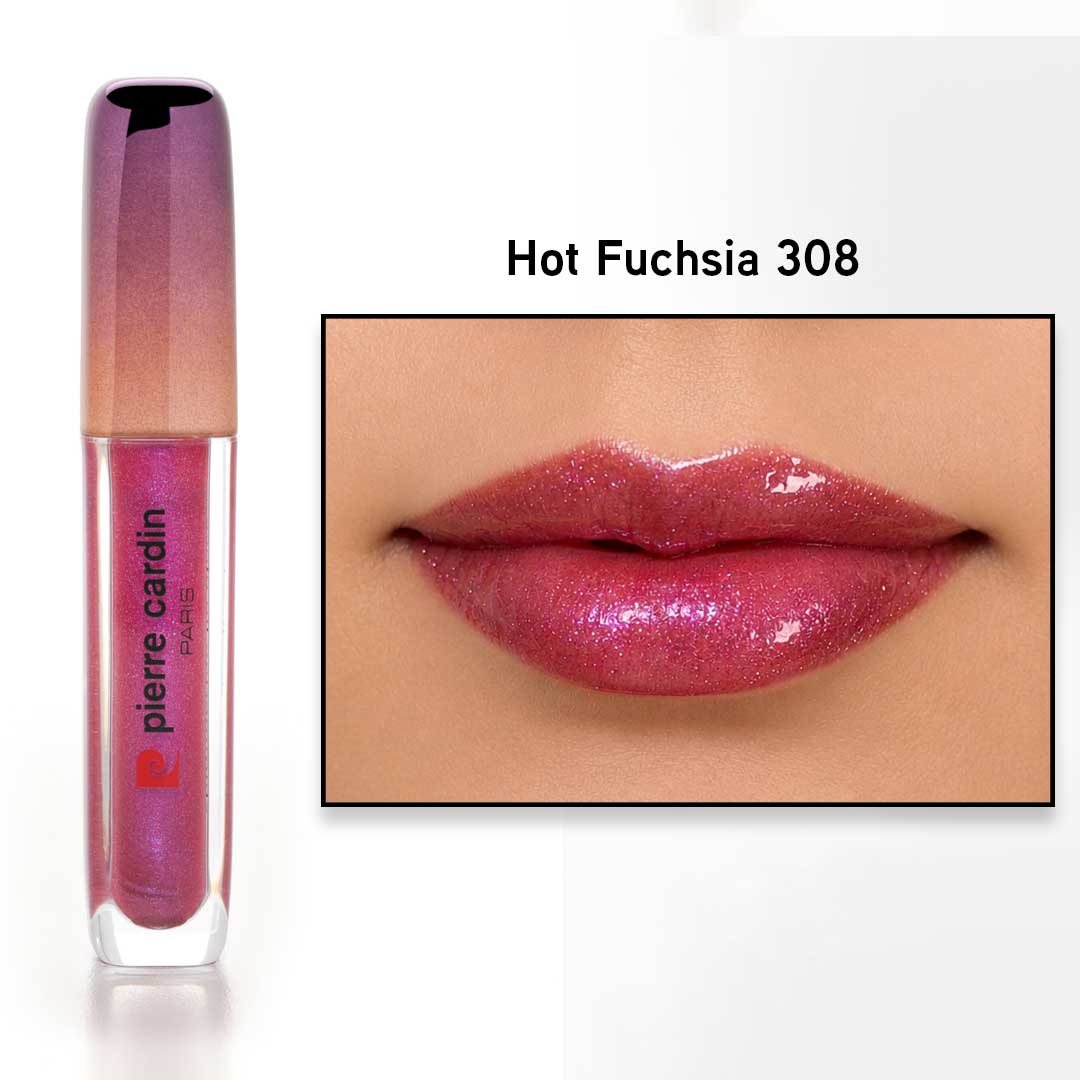 برق لب شاین مرواریدی پیر کاردین hot-fuchsia-308 | نورسیده