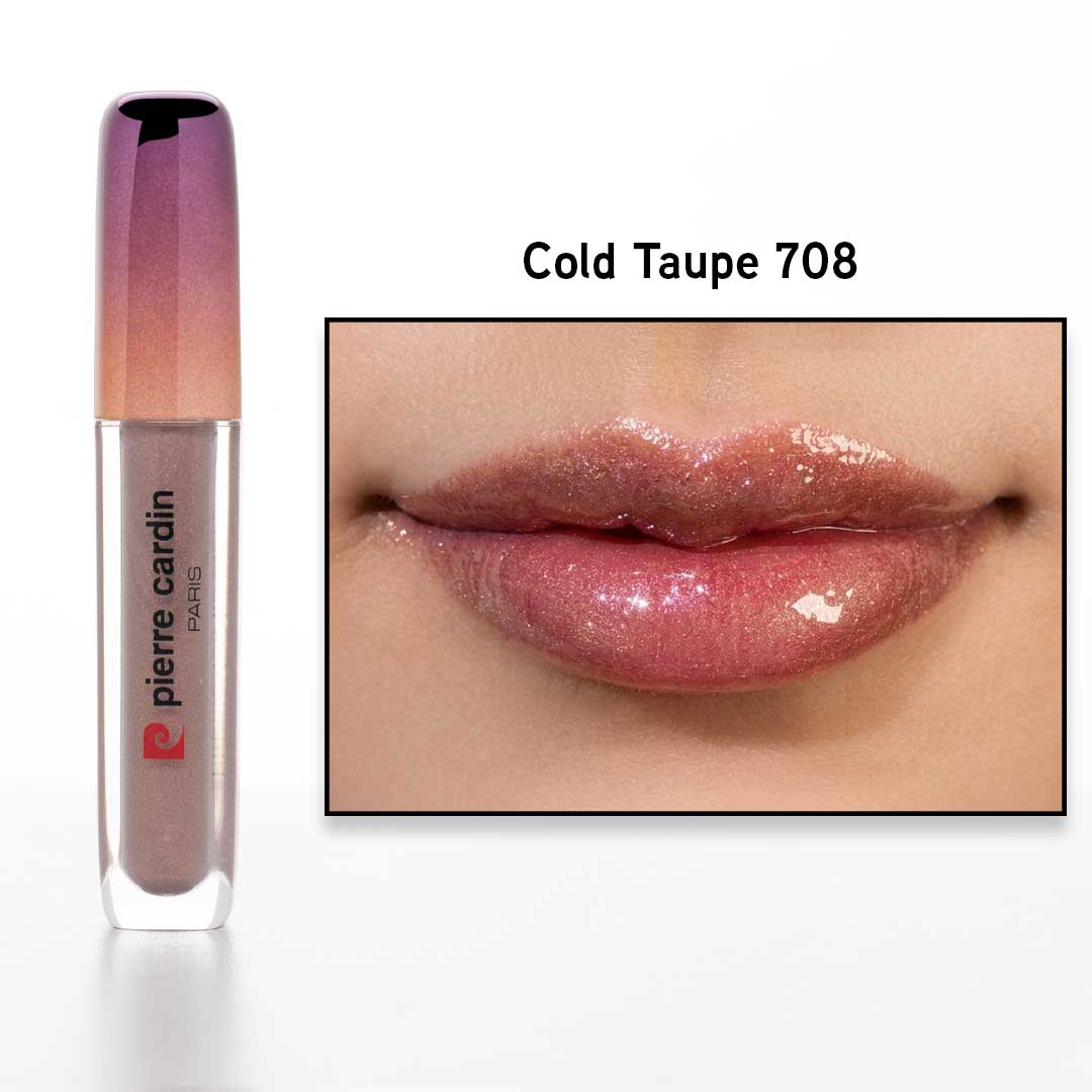 برق لب شاین مرواریدی پیر کاردین cold-taupe-708