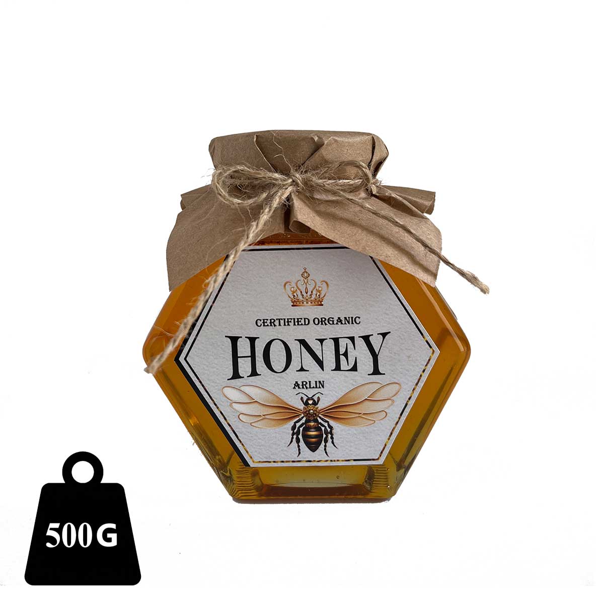 عسل گون 500 گرم طرح کندو آرلین