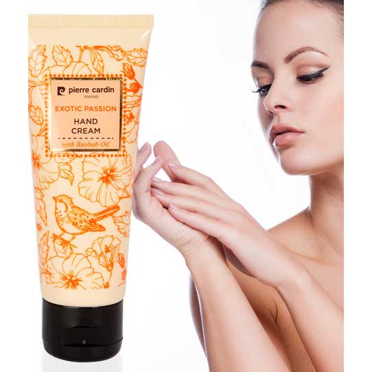 Exotic Passion Moisturizing Hand Cream with Baobab Oil and Vitamin E pierre cardin Exotic Passion Moisturizing Hand Cream with Baobab Oil and Vitamin E pierre cardin