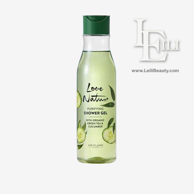 ژل دوش چای سبز و خیار لاونیچر اوریفلیم 