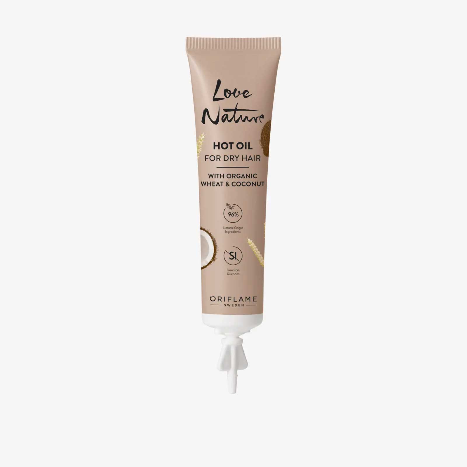 LOVE NATURE HOT OIL FOR DRY HAIR WITH ORGANIC WHEAT & COCONUT oriflame