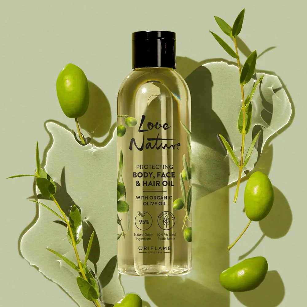 Love Nature Protecting Body, Face & Hair Oil with organic Olive oil oriflame Love Nature Protecting Body, Face & Hair Oil with organic Olive oil oriflame
