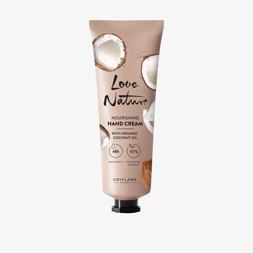LOVE NATURE NOURISHING HAND CREAM WITH ORGANIC COCONUT OIL oriflame