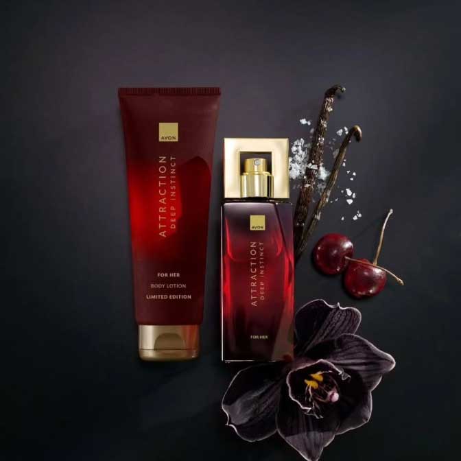 Attraction Deep Instinct for Her Body Lotion avon