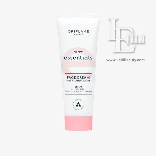 کرم صورت اسنشیالز با ویتامین E و B3 SPF 10 روشن کننده اوریفلیم 
