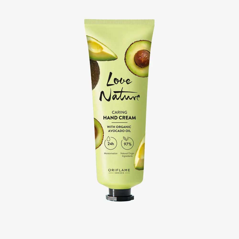 LOVE NATURE CARING HAND CREAM WITH ORGANIC AVOCADO OIL oriflame