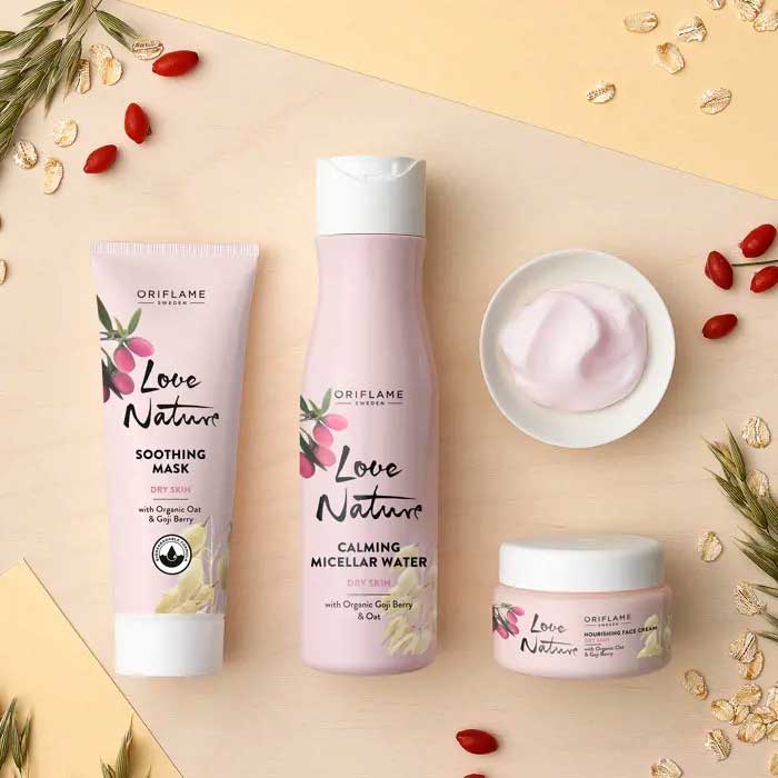 Calming Micellar Water with Organic Goji Berry & Oat oriflame Calming Micellar Water with Organic Goji Berry & Oat oriflame