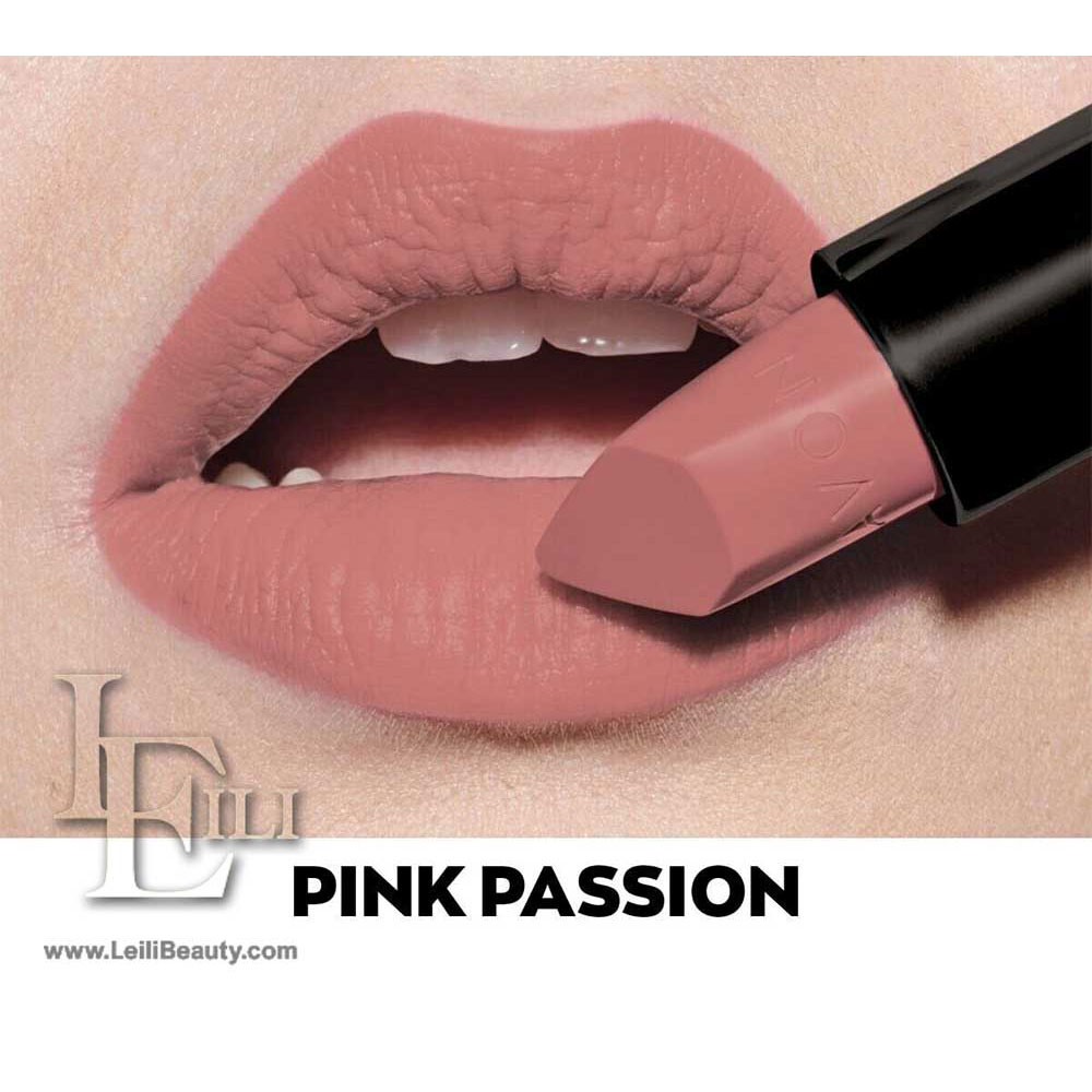 رژلب اولترا مات رنگ ثابت SPF15 آون  Pink passion 