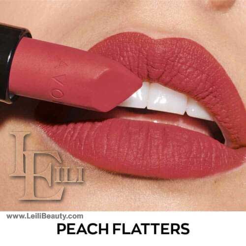 رژلب اولترا مات رنگ ثابت SPF15 آون  peach flatters 