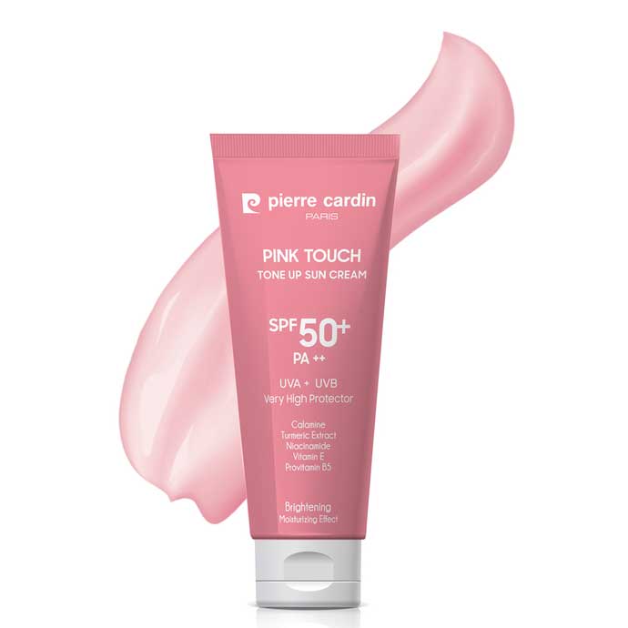 کرم ضدآفتاب پینک تاچ پیرکاردین SPF50 | روشن‌کننده صورت