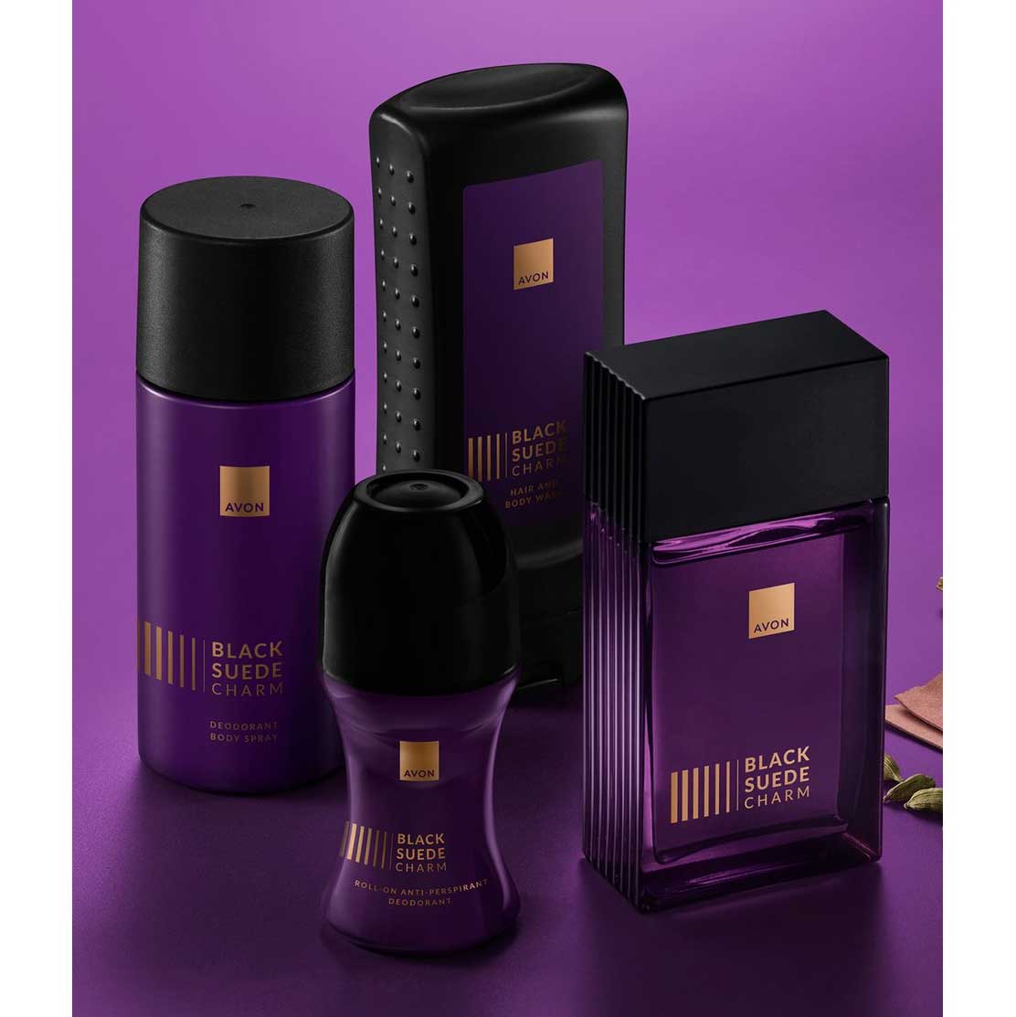 Black Suede Charm Roll-on Deodorant avon