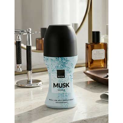 Musk Exhale Roll-On Anti-Perspirant Deodorant avon