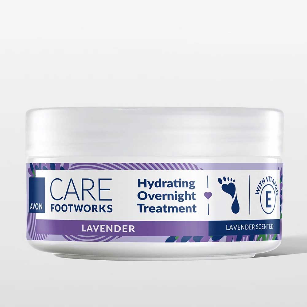 OVERNIGHT FOOT TREATMENT CREAM WITH LAVENDER avon